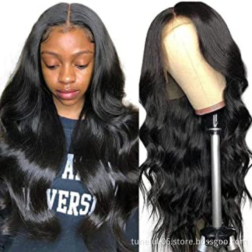Wholesale price Lace Frontal 13x5 Wig Human Hair Wigs 100% Virgin Hair Raw unprocessed Cuticle Aligned Hair For Black Women